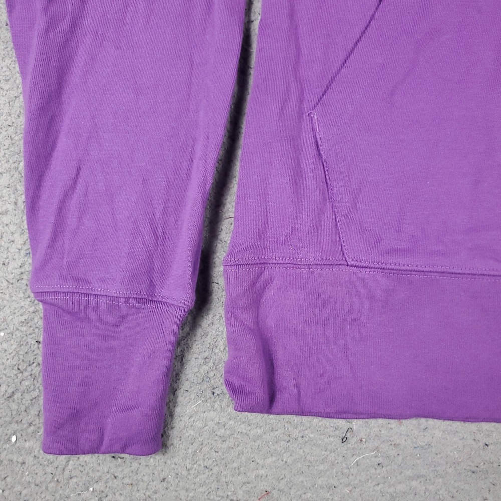 Champion Sweater Mens Small Purple Collared Pullover Sweatshirt Mock Neck Logo - Picture 3 of 8